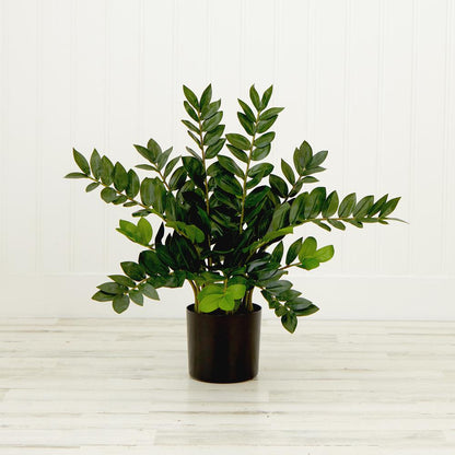 28in. Artificial Zamioculcas Plant with Decorative Planter