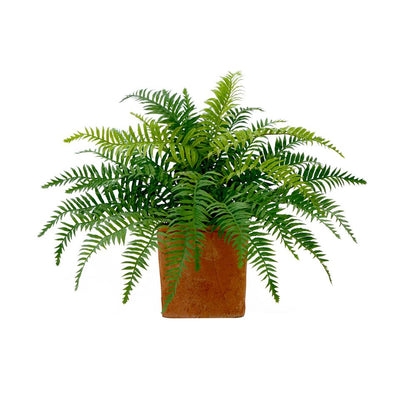 22in. Artificial Fern Plant in Decorative Planter