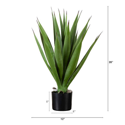 28in. Artificial Agave Plant