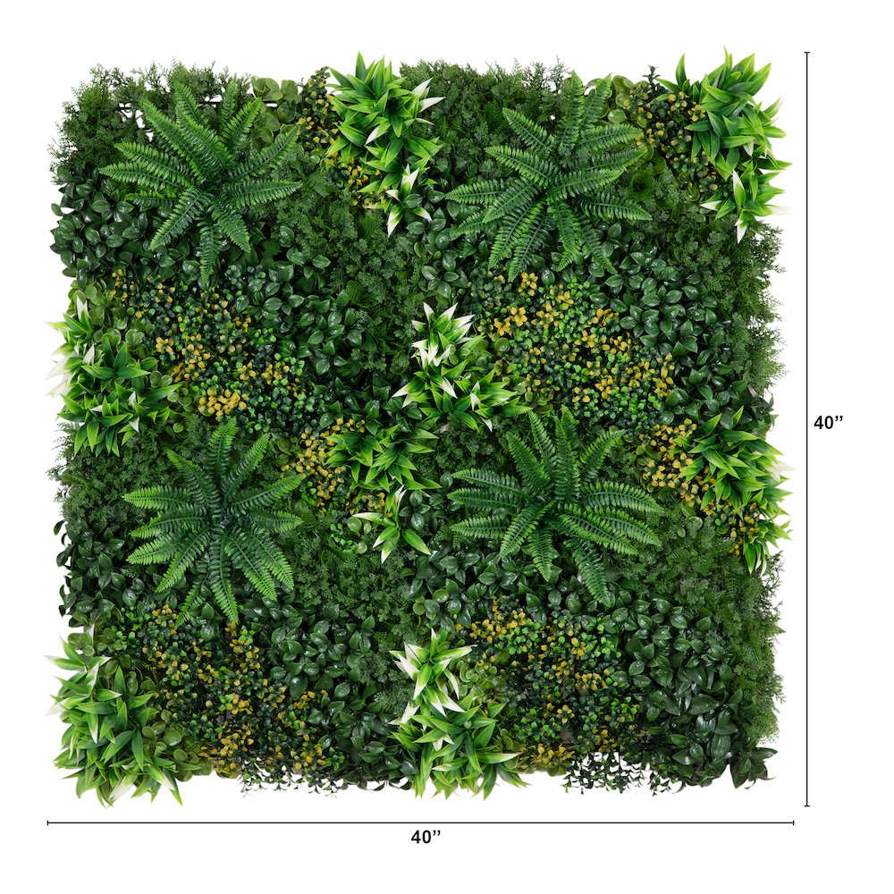 40in. x 40in. UV Resistant Hawaiian Islands Artificial Living Wall Panel