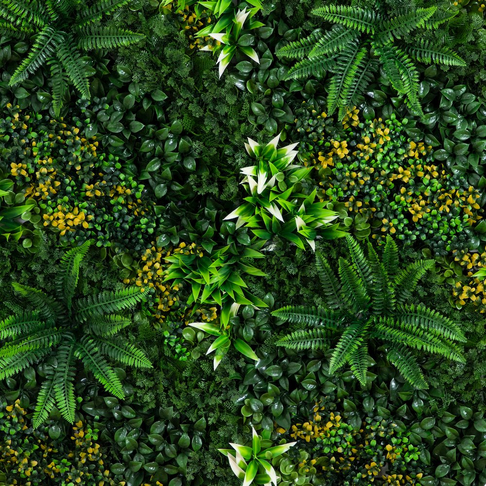 40in. x 40in. UV Resistant Hawaiian Islands Artificial Living Wall Panel