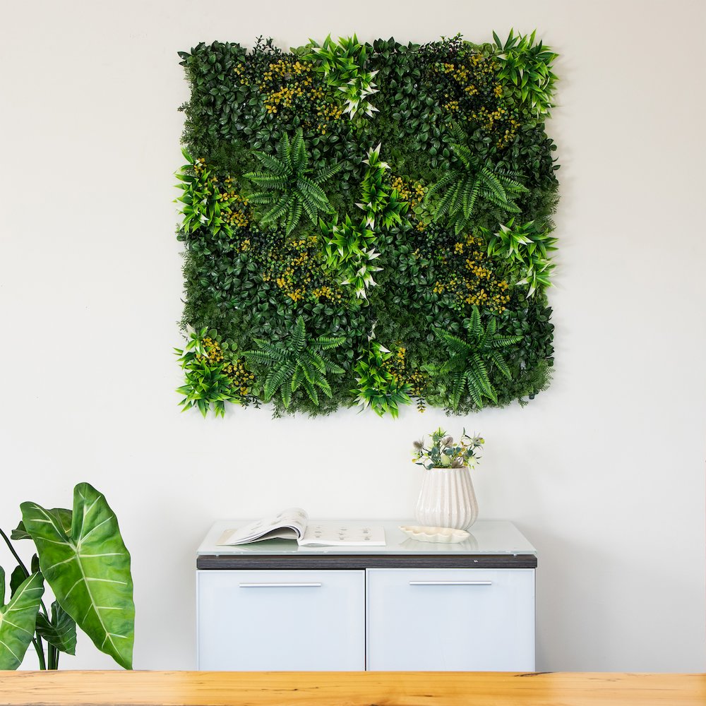 40in. x 40in. UV Resistant Hawaiian Islands Artificial Living Wall Panel
