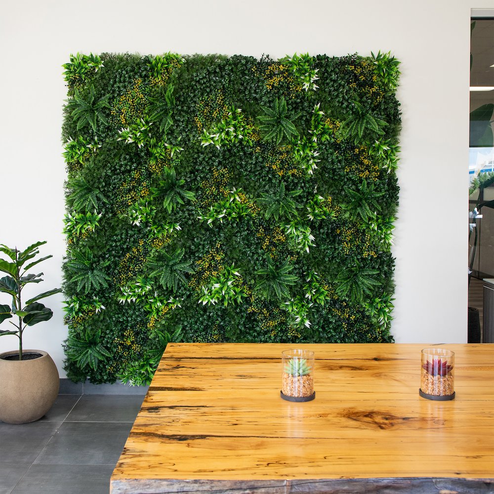40in. x 40in. UV Resistant Hawaiian Islands Artificial Living Wall Panel