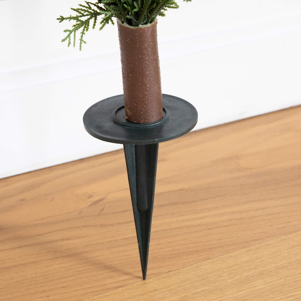 3ft. UV Resistant Artificial Cedar Bush with Integrated Ground Stake