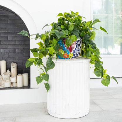 42in. UV Resistant Artificial Philodendron Mexican Talavera Ceramic Planter