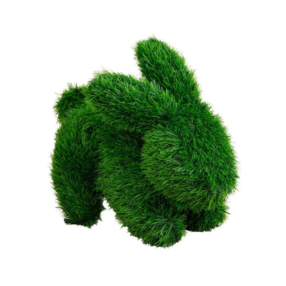 14in. UV Resistant Artificial Grass Garden Plush Topiary Bunny Rabbit