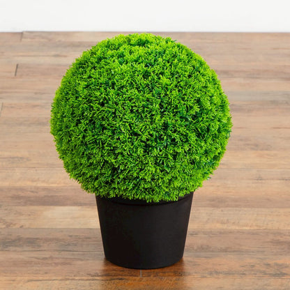 16in. UV Resistant Artificial Mediterranean Cypress Topiary Plant