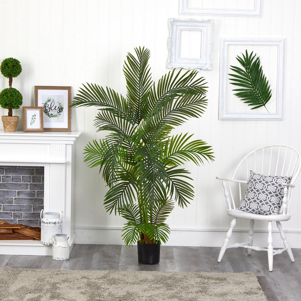 5.5ft. Areca Palm Artificial Tree, Green