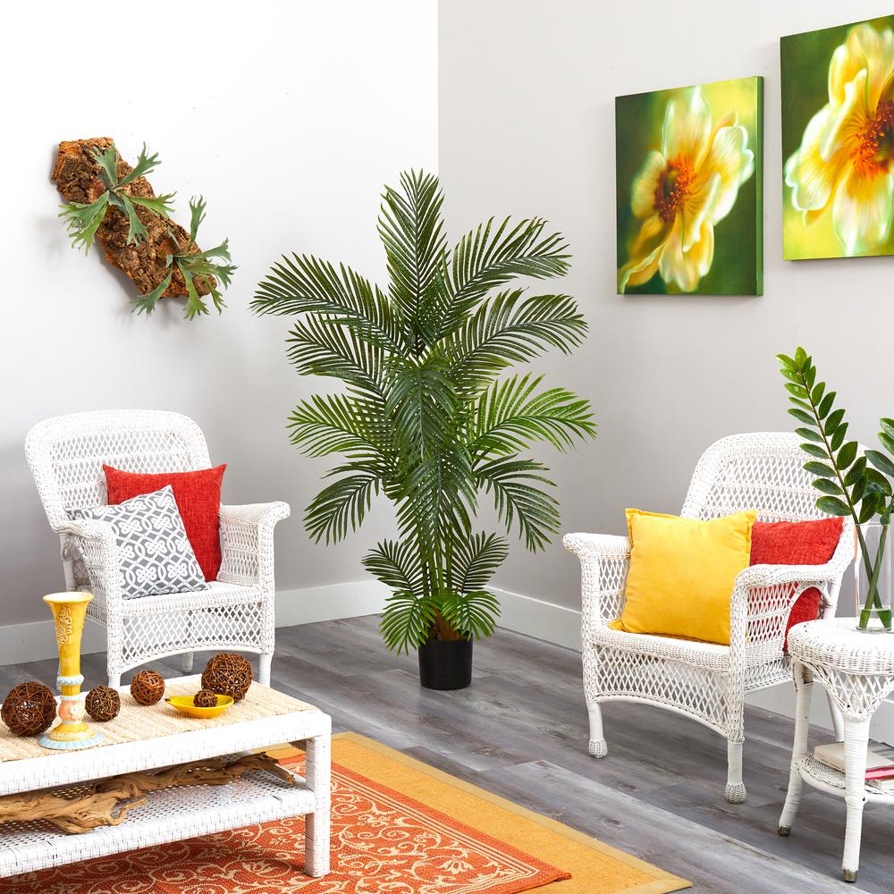 5.5ft. Areca Palm Artificial Tree, Green
