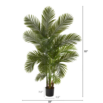 6ft. Areca Palm Artificial Tree Green