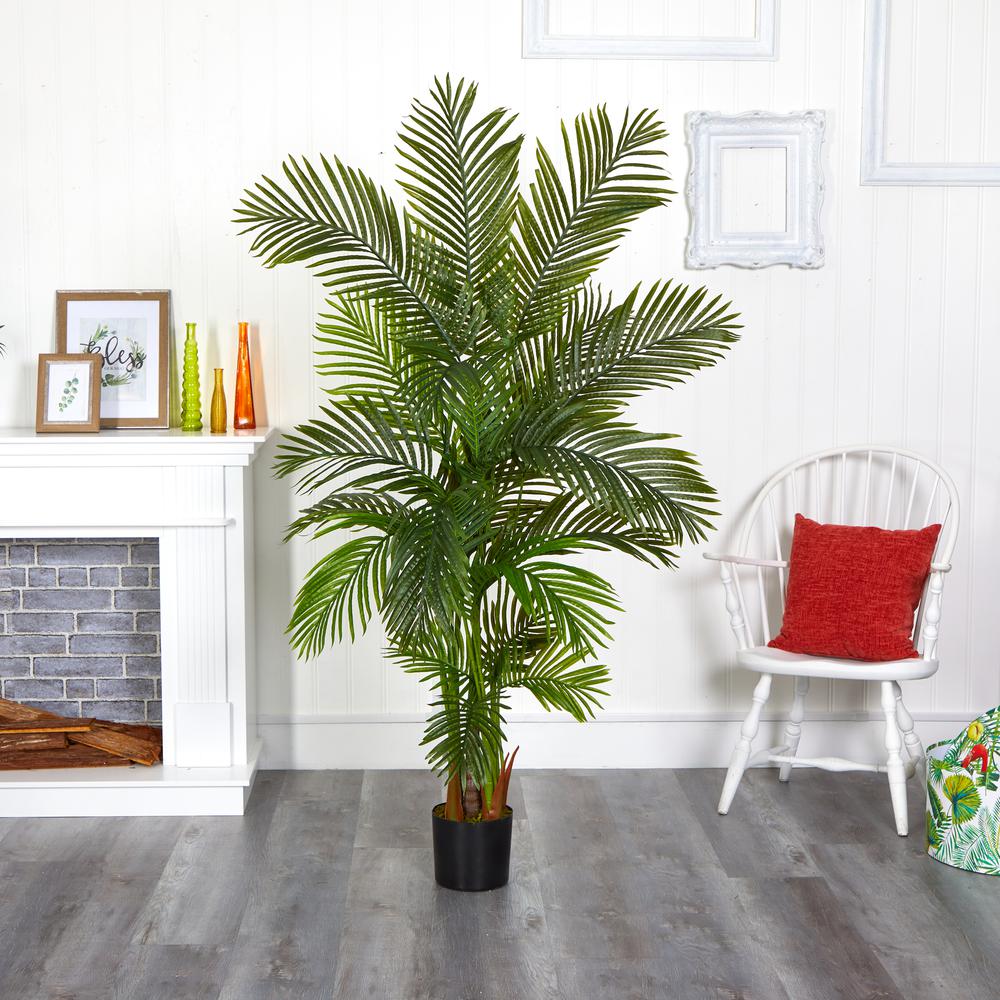 6ft. Areca Palm Artificial Tree Green