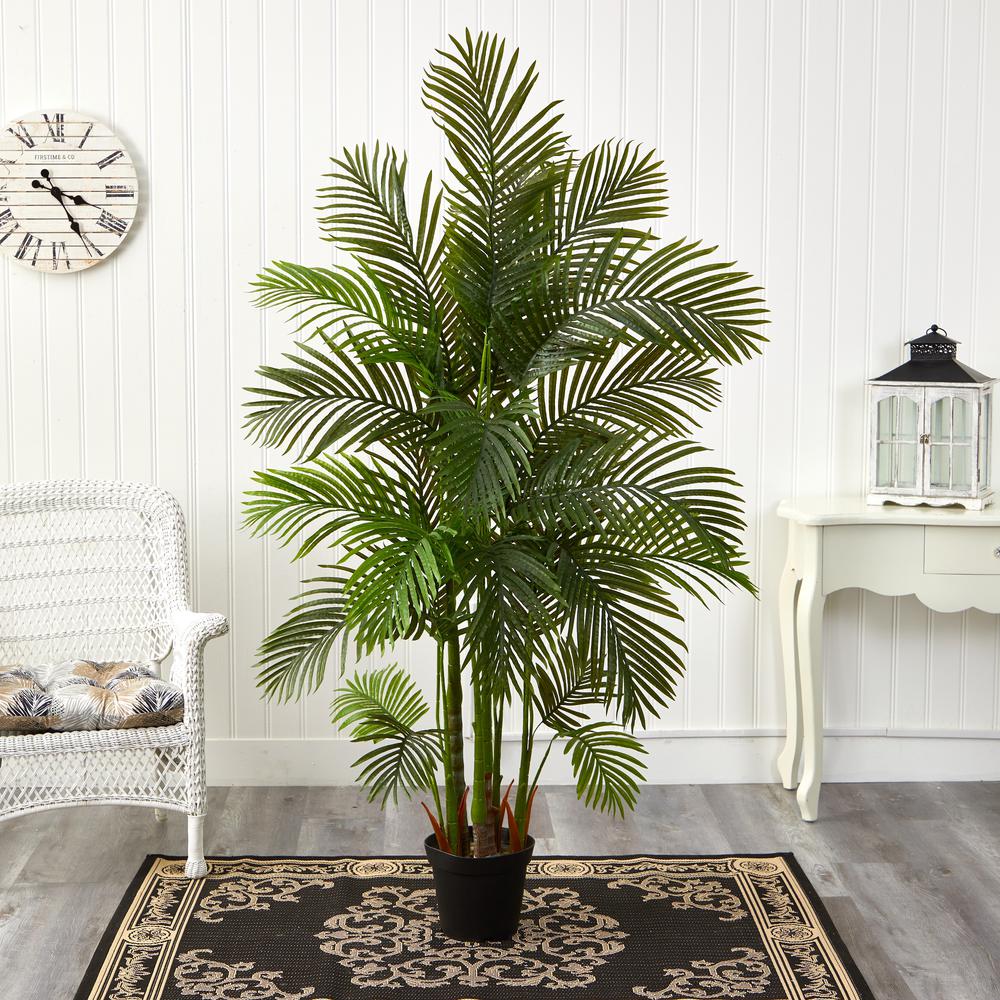 6ft. Areca Palm Artificial Tree, Green