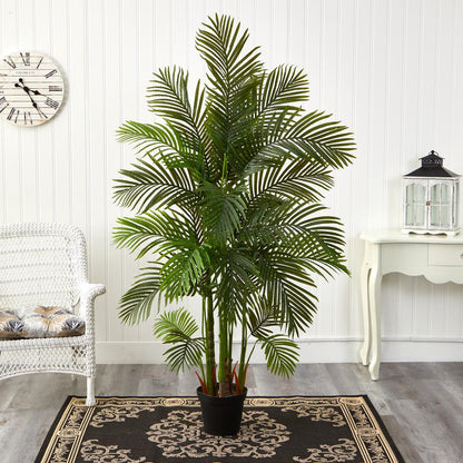 6ft. Areca Palm Artificial Tree, Green