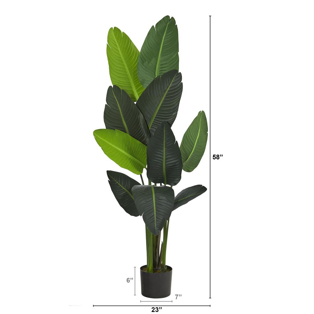 58in. Travelers Palm Artificial tree