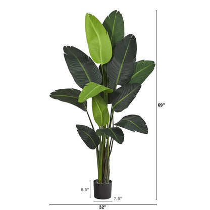 69in. Travelers Palm Artificial Tree