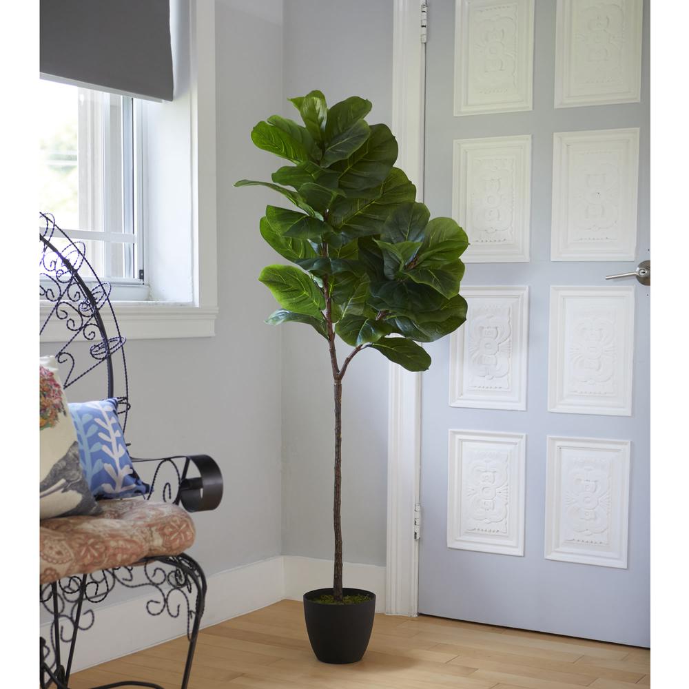 59” Fiddle Leaf Artificial Tree (Real Touch)