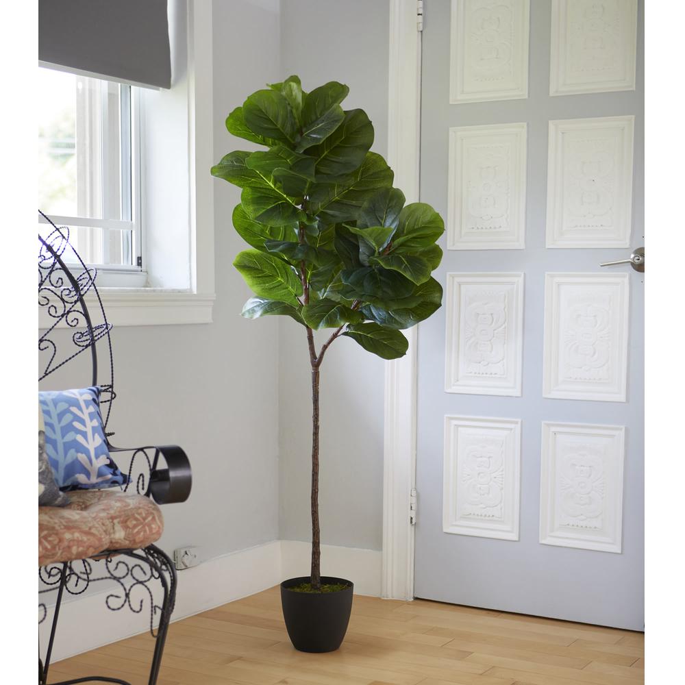 59” Fiddle Leaf Artificial Tree (Real Touch)