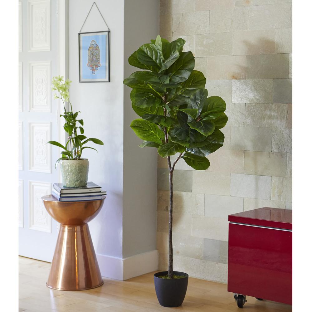 59” Fiddle Leaf Artificial Tree (Real Touch)