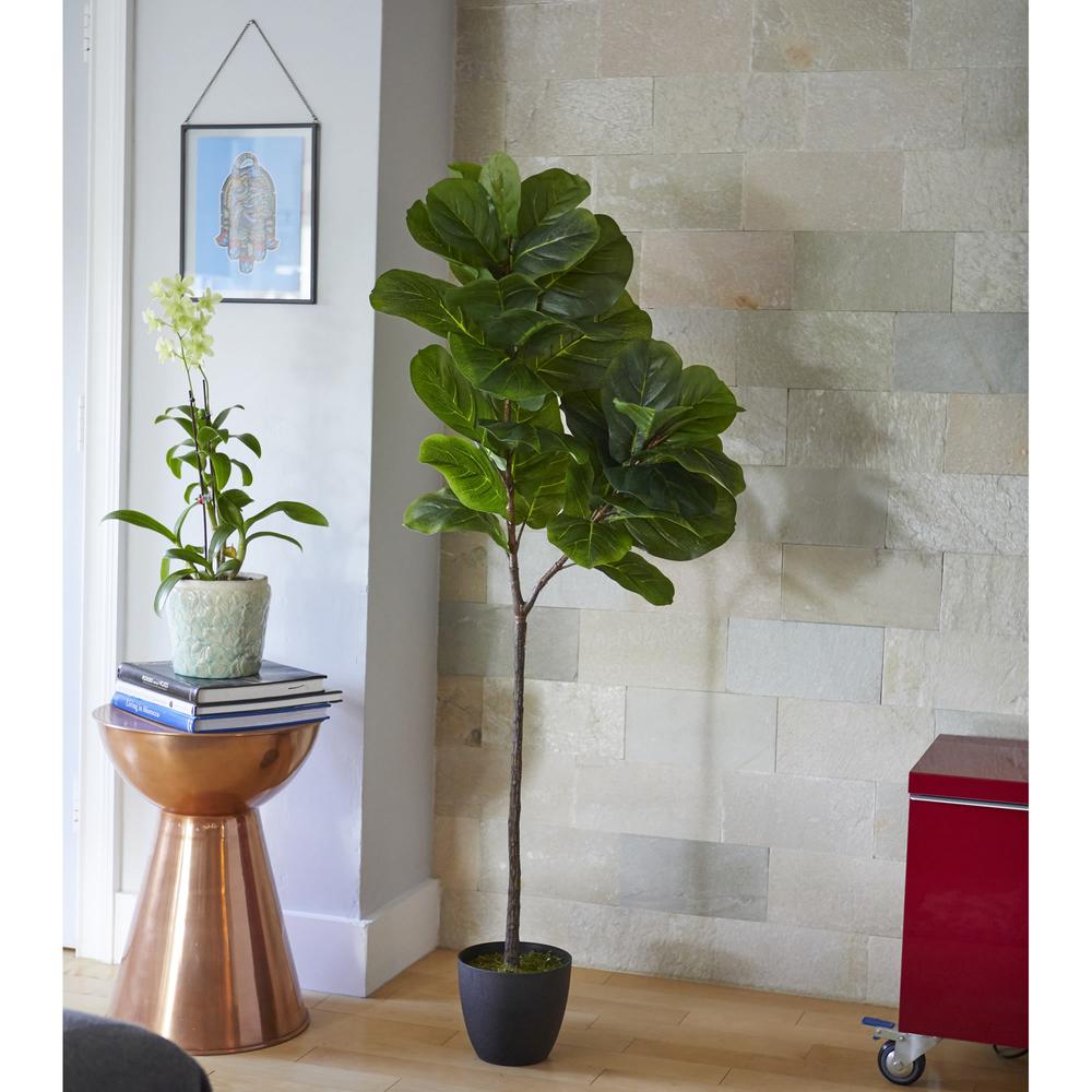 59” Fiddle Leaf Artificial Tree (Real Touch)