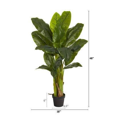 4ft. Triple Stalk Banana Tree (Real Touch)