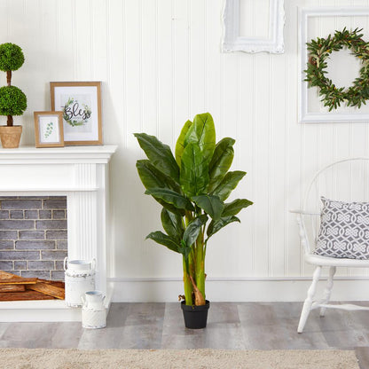 4ft. Triple Stalk Banana Tree (Real Touch)