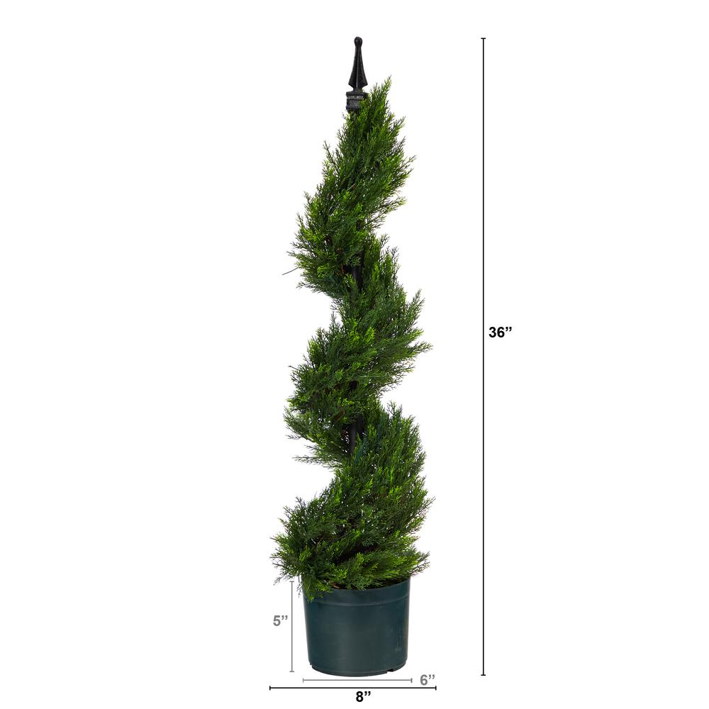 3ft. Cypress Spiral Topiary Artificial Tree