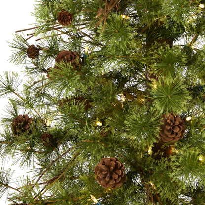 6ft. Wyoming Alpine Artificial Christmas Tree with 150 Clear LED Lights
