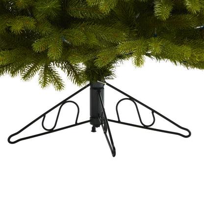 6ft. Cambridge Spruce Flat Back Artificial Christmas Tree with 350 Warm White (Multifunction) LED Lights and 642 Bendable Branches