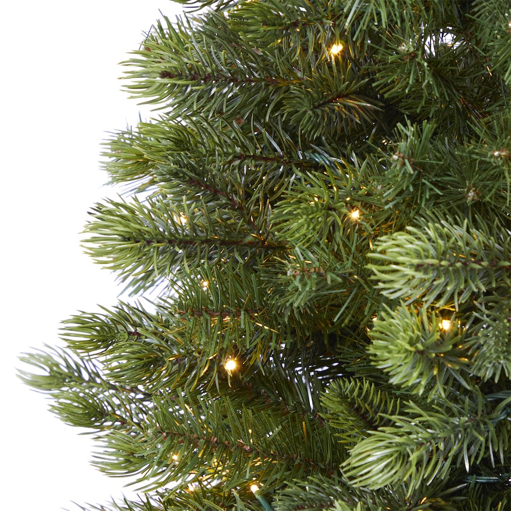 6.5ft. Slim Colorado Mountain Spruce Christmas Tree with 450 Warm LED Lights