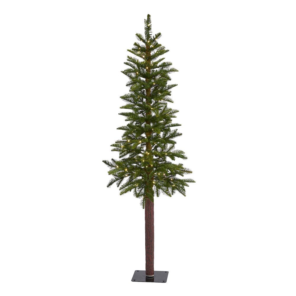 5ft. Alaskan Alpine Artificial Christmas Tree with 100 Clear Microdot LED Lights