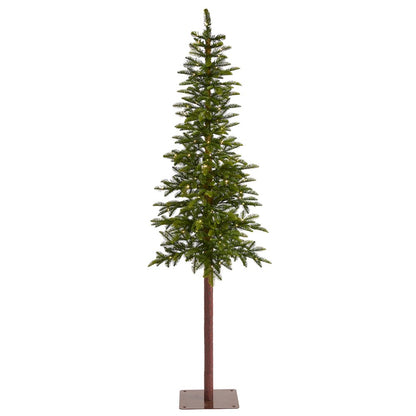 7ft. Alaskan Alpine Artificial Christmas Tree with 150 Clear Microdot LED Lights