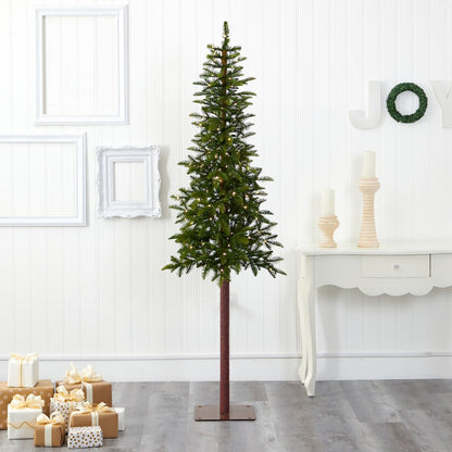7ft. Alaskan Alpine Artificial Christmas Tree with 150 Clear Microdot LED Lights