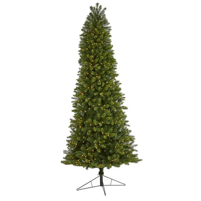 9ft. Slim Virginia Spruce Artificial Christmas Tree with 750 Warm LED Lights