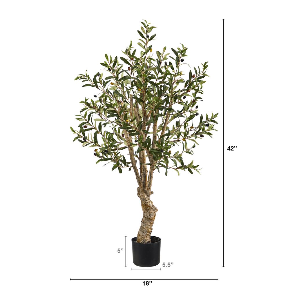 3.5ft. Olive Artificial Tree, Green