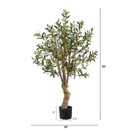 3.5ft. Olive Artificial Tree, Green