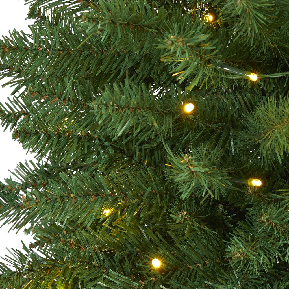 3ft. Slim Green Mountain Pine Artificial Christmas Tree with 50 Clear LED Lights