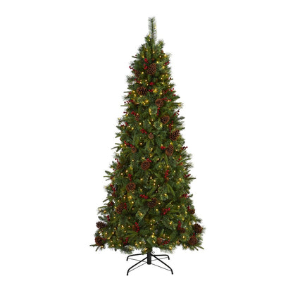 7.5ft. Norway Mixed Pine Artificial Christmas Tree with 450 Clear LED Lights
