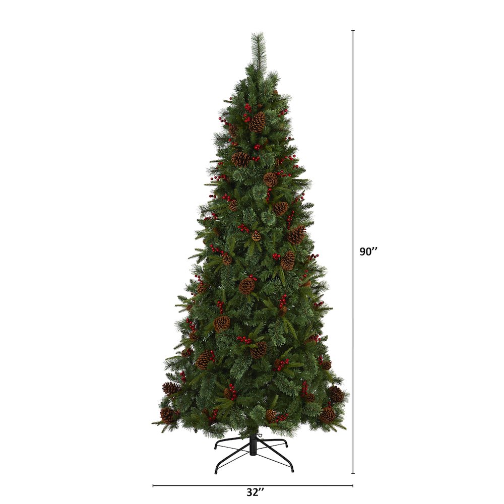 7.5ft. Norway Mixed Pine Artificial Christmas Tree with 450 Clear LED Lights