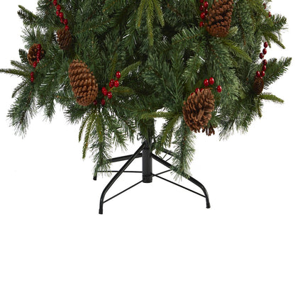 7.5ft. Norway Mixed Pine Artificial Christmas Tree with 450 Clear LED Lights