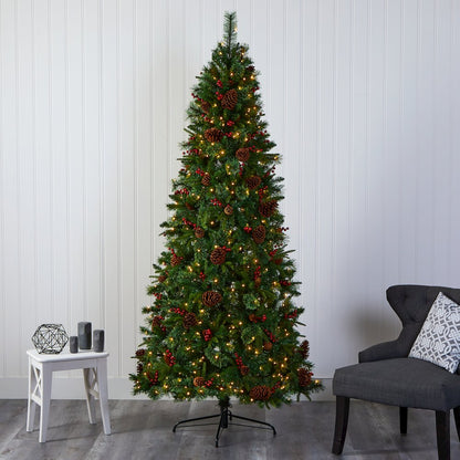 7.5ft. Norway Mixed Pine Artificial Christmas Tree with 450 Clear LED Lights