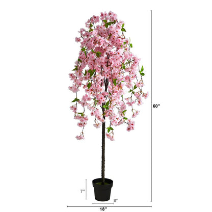 5ft. Cherry Blossom Artificial Tree Pink