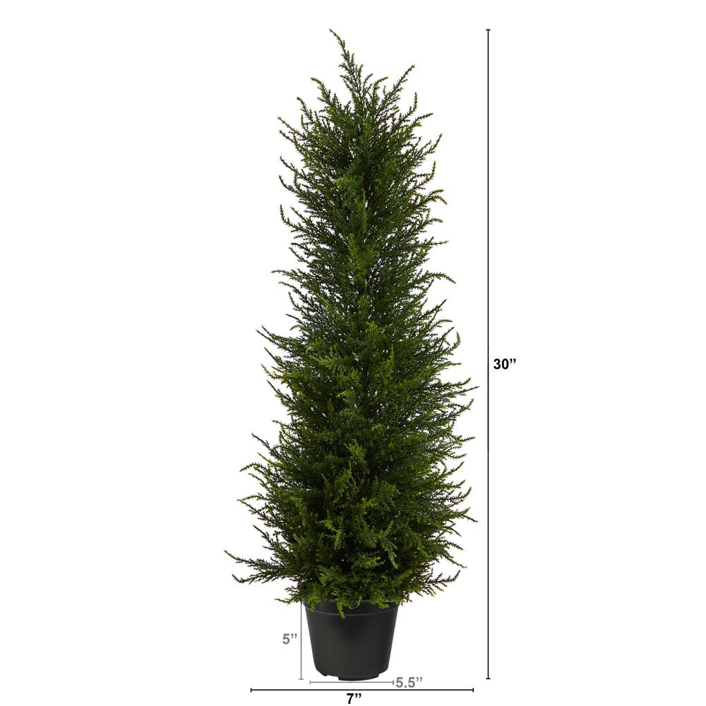 2.5ft. Cypress Artificial Tree UV Resistant (Indoor/Outdoor)