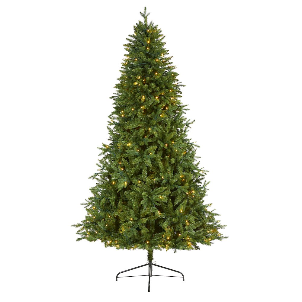 7ft. New Hampshire Fir Artificial Christmas Tree with 450 Clear LED Lights