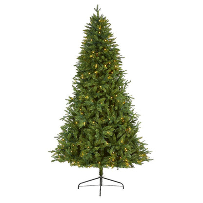 7ft. New Hampshire Fir Artificial Christmas Tree with 450 Clear LED Lights