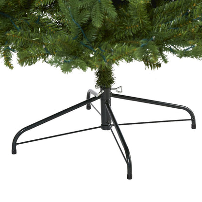 7ft. New Hampshire Fir Artificial Christmas Tree with 450 Clear LED Lights