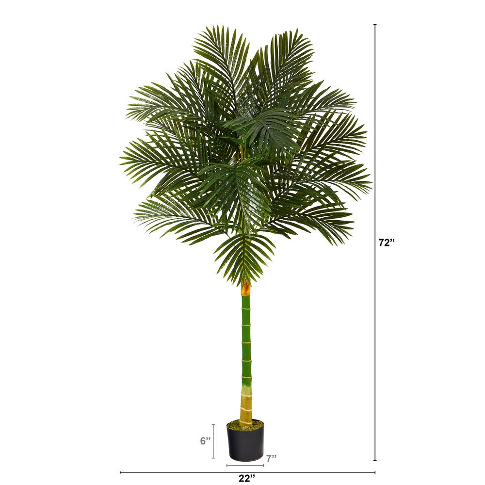 6’ Golden Cane Artificial Palm Tree
