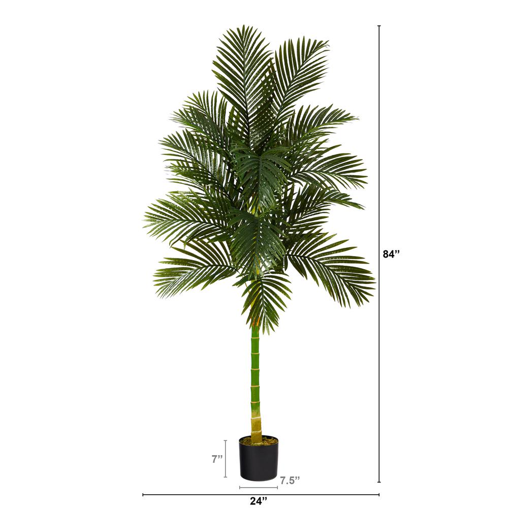 7ft. Golden Cane Artificial Palm Tree