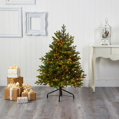 4ft. North Carolina Fir Artificial Christmas Tree with 250 Clear Lights