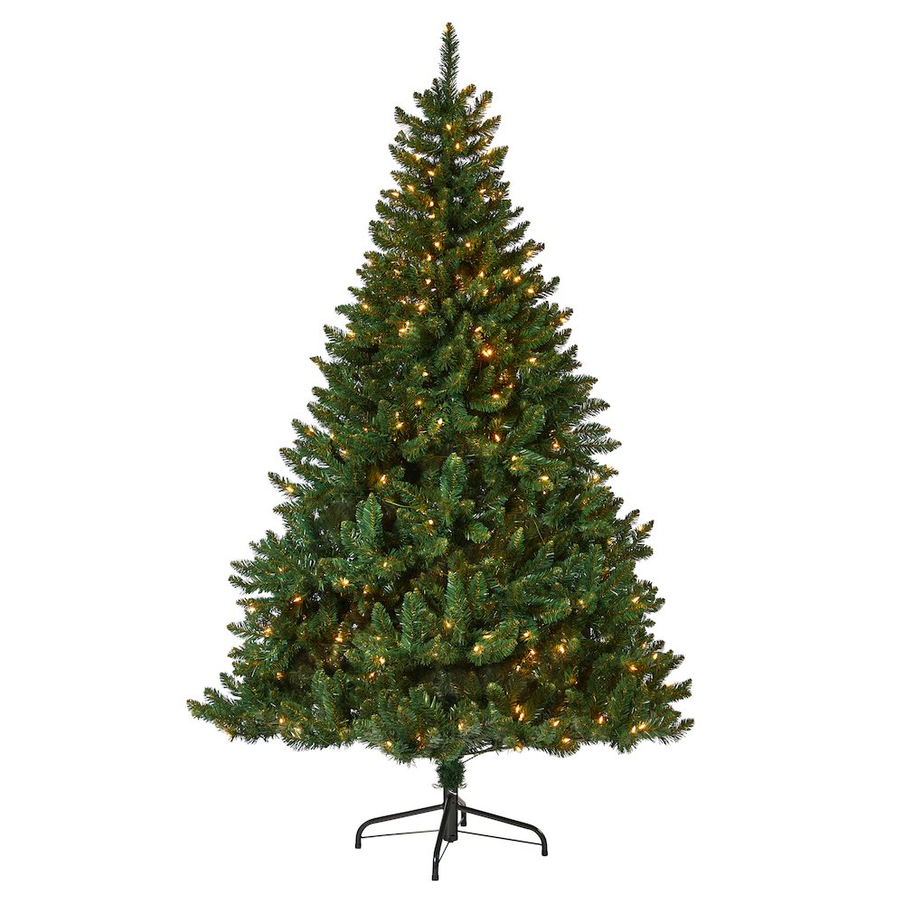 7ft. Northern Rocky Spruce Artificial Christmas Tree with 400 Clear Lights