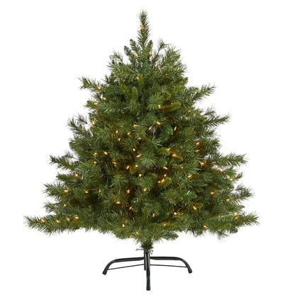 4ft. Wyoming Mixed Pine Artificial Christmas Tree with 250 Clear Lights